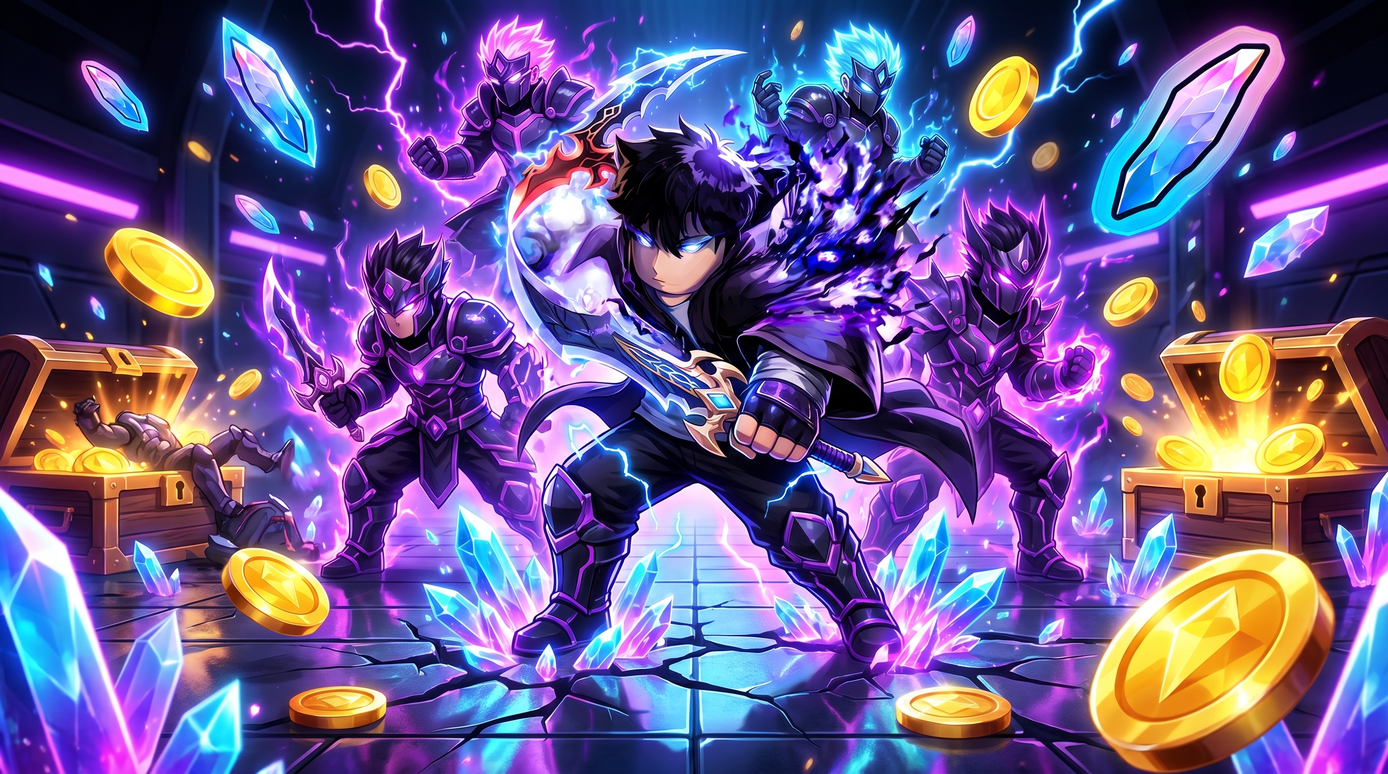 Banner promocional da categoria Contas Anime Vanguards